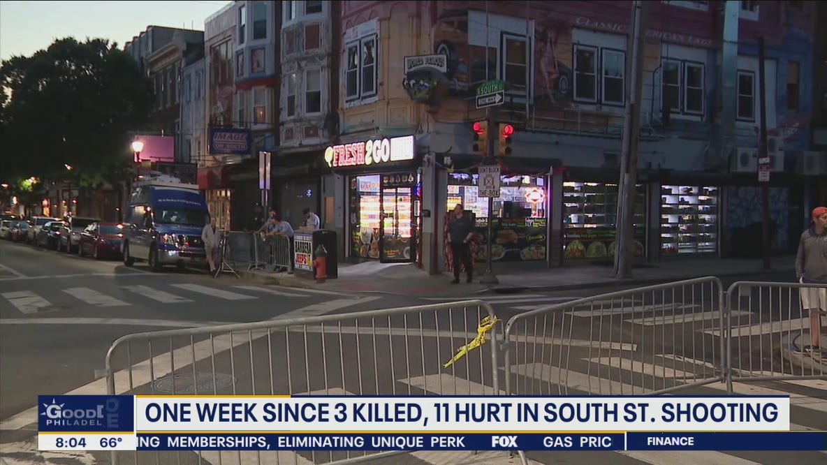One week since three killed, 11 hurt in South Street shooting